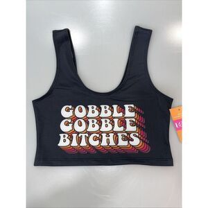 Google Gooble B*tches Crop Top Lojo One Size‎ NWT